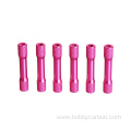 M3X6.3X25mm pink knurled round step aluminum spacer